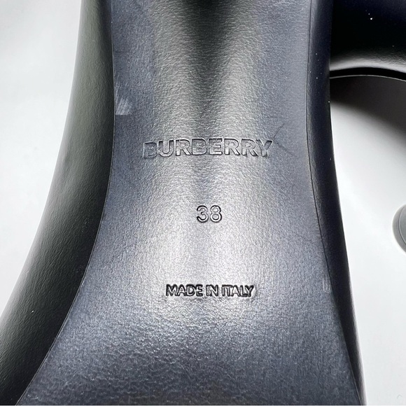 Burberry Lightwell Peeptoe Mules in Black - Picture 6 of 9